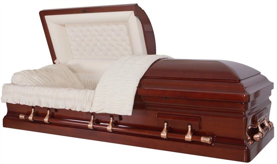 Renaissance Mahogany Wood Casket